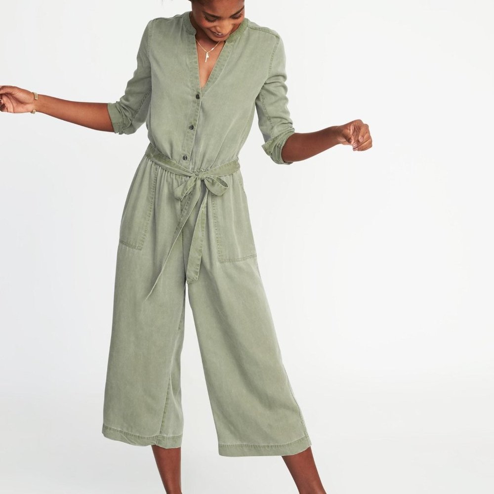 Old Navy Olive Green Jumpsuit
